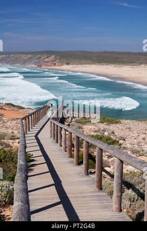 Praia da Borderia beach, Carrapateira, Costa Vicentina, west coast, Algarve, Portugal Stock Photo