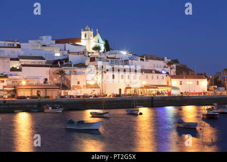 Fishing village Ferragudo, at Portimao, Algarve, Portugal Stock Photo