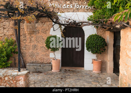 Windmill Moli des Torrent, Santa Maria del Cami, Mallorca, Balearic Islands, Spain Stock Photo