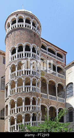 Italy, spiral staircase in an old building Stock Photo - Alamy