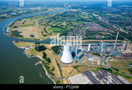 Walsum STEAG coal-fired power station, Walsum power station, former Walsum mine, Duisburg, Ruhr area, North Rhine-Westphalia, Germany Stock Photo