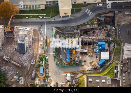 Construction site of the new city archive Cologne, collapse of the Cologne city archives, Waidmarkt, tram building, Cologne, Rhineland, North Rhine-Westphalia, Germany Stock Photo