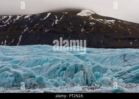 The Svínafellsjökull Glacier, Austurland, Eastern Iceland, Iceland, Europe, Stock Photo