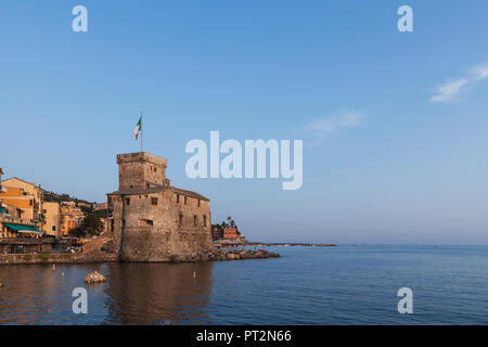 Italy, Liguria, Rapallo, Castello sul Mare, Golfo del Tigullio