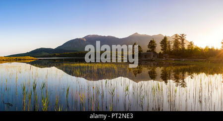 Connemara, County Galway, Connacht province, Ireland, Europe, Lough Inagh lake, Stock Photo