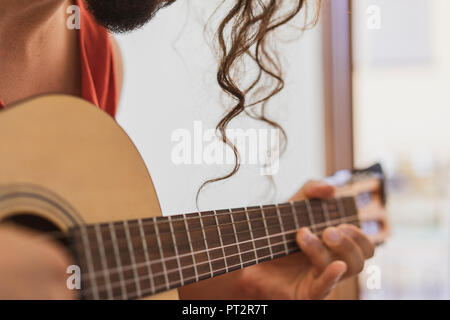 Man playing guitar Stock Photo