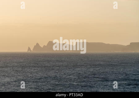 Saint Lawrence Point from Crane viewpoint in Faial, Santana municipality, Madeira region, Portugal, Stock Photo