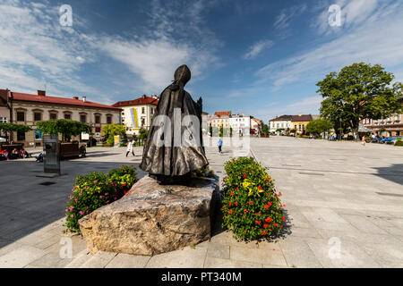 Europe, Poland, Lesser Poland, Wadowice - Statue Pope John Paul II Stock Photo