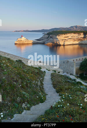 Bay of Bonifacio, Corse du Sud, Corsica, France Stock Photo
