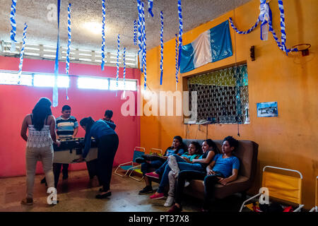 kids in guatemala in class room Stock Photo