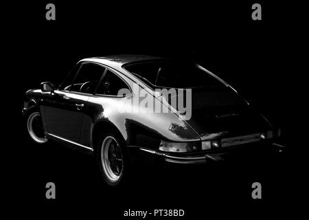 A classic Porsche 911 in b/w Stock Photo