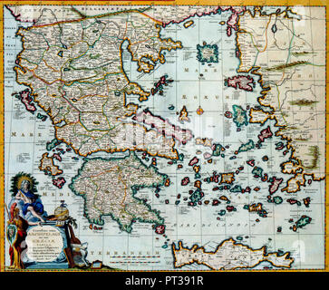 Map of Crete Stock Photo - Alamy