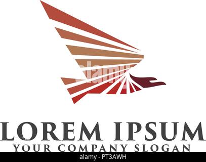 eagle Bird logo design concept template Stock Vector