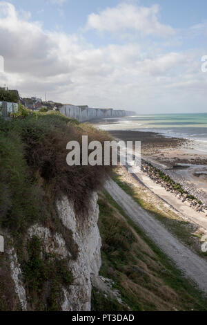 Ault, Picardy, France - southern aspect with cliffs Stock Photo