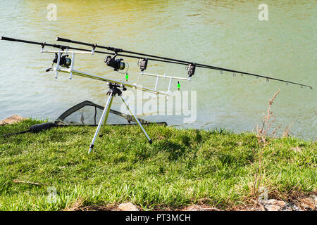 Fishing gear. Tools for fishing. Set of fisherman Stock Photo - Alamy
