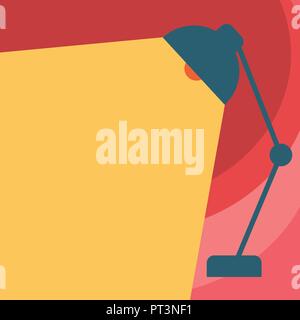 Flat design business Vector Illustration Empty template esp isolated Minimalist graphic layout template for advertising. Table Pendant Lampshade Adjus Stock Vector