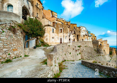 Italy Calabria Badolato, Medieval Village Stock Photo
