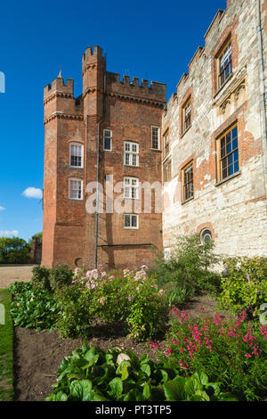 Farnham Castle Bishops Palace and gardens, a visitor attraction in Surrey, UK Stock Photo