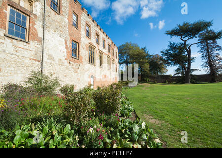 Farnham Castle Bishops Palace and gardens, a visitor attraction in Surrey, UK Stock Photo