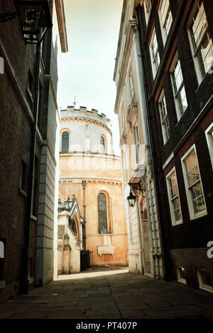 View of Temple Church in London Stock Photo - Alamy