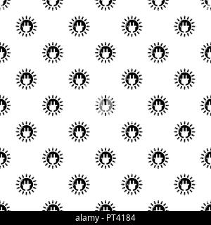 Unplugged electrical plug pattern vector seamless Stock Vector