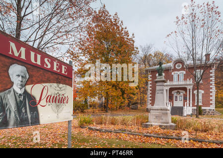 Canada, Quebec, Centre-du-Quebec Region, Victoriaville,  Maison Sir Wilfrid Laurier, former home of Canadian Prime Minister, autumn Stock Photo