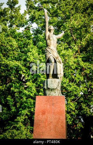 The Victory Monument by the Red Army from the Germans in Bratislava Stock Photo