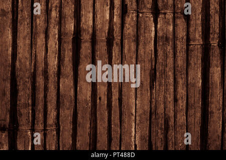 Dark bamboo panel wall texture Stock Photo