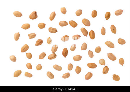 peanut bean on white color background and clipping path.	 Stock Photo