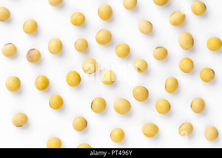 soybean on white background and clipping path	 Stock Photo