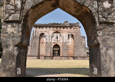 Hindola Mahal ,Mandu, Madhya Pradesh, India Stock Photo