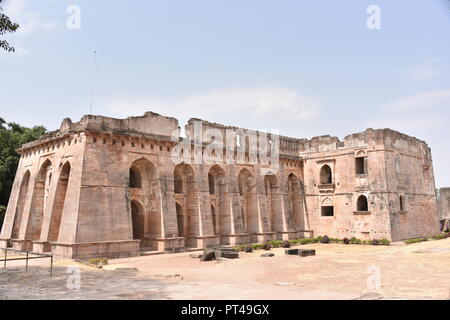 Hindola Mahal ,Mandu, Madhya Pradesh, India Stock Photo