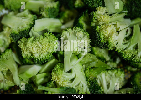 Chopped Broccoli for cooking Stock Photo