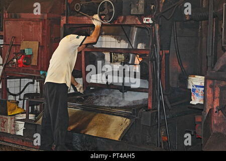 Old Fashioned Traditional Coffee Roasting Stock Photo