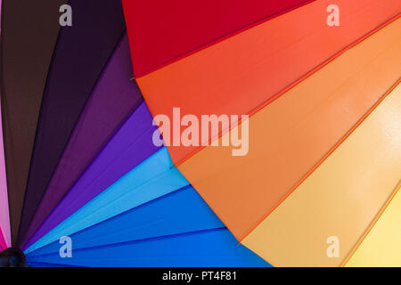 Abstract geometric triangle pattern in bright rainbow multiple colors Stock Photo