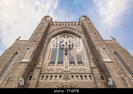 Canada, Quebec, Estrie Region, Sherbrooke, Cathedrale St-Michel, cathedral Stock Photo