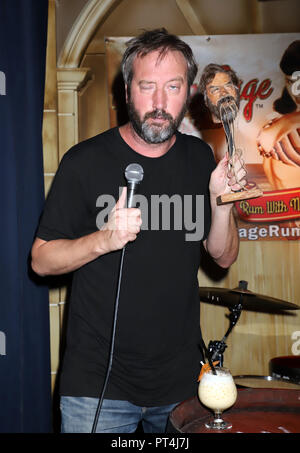 Tom Green unveils his own likeness as a shrunken head at The Golden Tiki  Featuring: Tom Green Where: Las Vegas, Nevada, United States When: 04 Sep 2018 Credit: DJDM/WENN.com Stock Photo