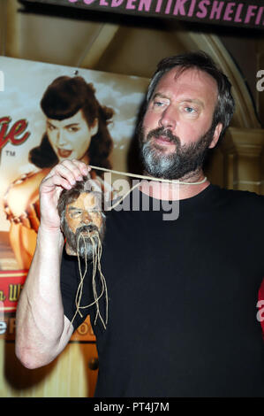 Tom Green unveils his own likeness as a shrunken head at The Golden Tiki  Featuring: Tom Green Where: Las Vegas, Nevada, United States When: 04 Sep 2018 Credit: DJDM/WENN.com Stock Photo