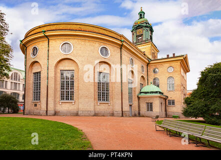 14 September 2018: Gothenburg, Sweden - The cathedral, Gustavi Domkyrka. Stock Photo