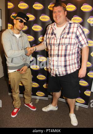 Liverpool,uk Rapper Dappy attends radio station in Liverpool to promote his new single before being mobbed by fans outside credit Ian Fairbrother/Alamy Stock Photos Stock Photo