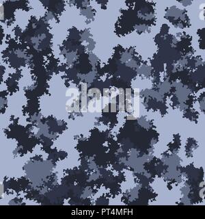 Denim colored seamless texture. Camouflage Jeans apparel textile background pattern. Stock Vector