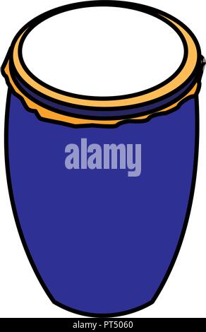 congas icon over white background, vector illustration Stock Vector