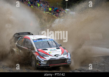 Sweet Lamb, UK. 6th Oct, 2018. WRC Dayinsure Wales Rally GB, day 3 