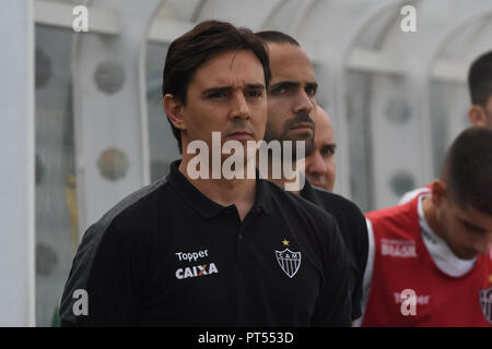 Chapeco, Brazil. 7th October 2018. SC - Chapeco - 06/10/2018 - BRAZILIAN CHAMPIONSHIP A 2018 Chapecoense x Atl tico-MG - Tica Thiago Largui during a match against Chapecoense at Arena Conda stadium for the Brazilian championship A 2018. Photo: Renato Padilha / AGIF Credit: AGIF/Alamy Live News Stock Photo