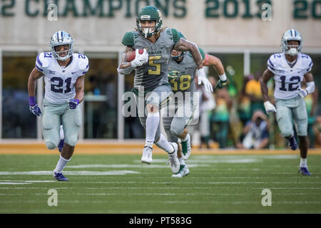 Waco, Texas, USA. 6th Oct, 2018. Baylor Bears running back Trestan