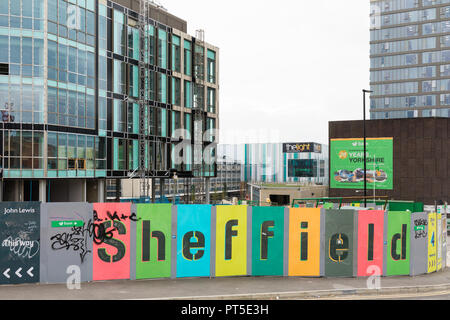 Sheffield city centre Retail Quarter, formerly Sevenstone redevelopment. Sheffield, England, GB Stock Photo