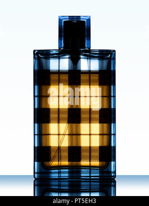 Silhouette of a Burberry Brit Men's Eau de Parfume Spray Stock Photo