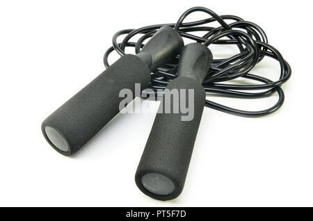 Modern skipping rope on a white background Stock Photo