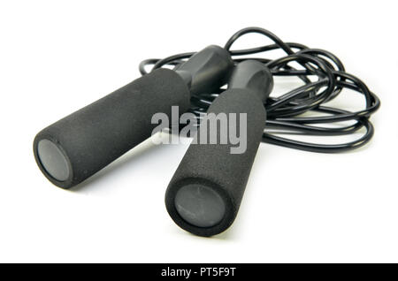 Modern skipping rope on a white background Stock Photo