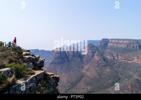 Blyde River Canyon - three Rondavels Stock Photo